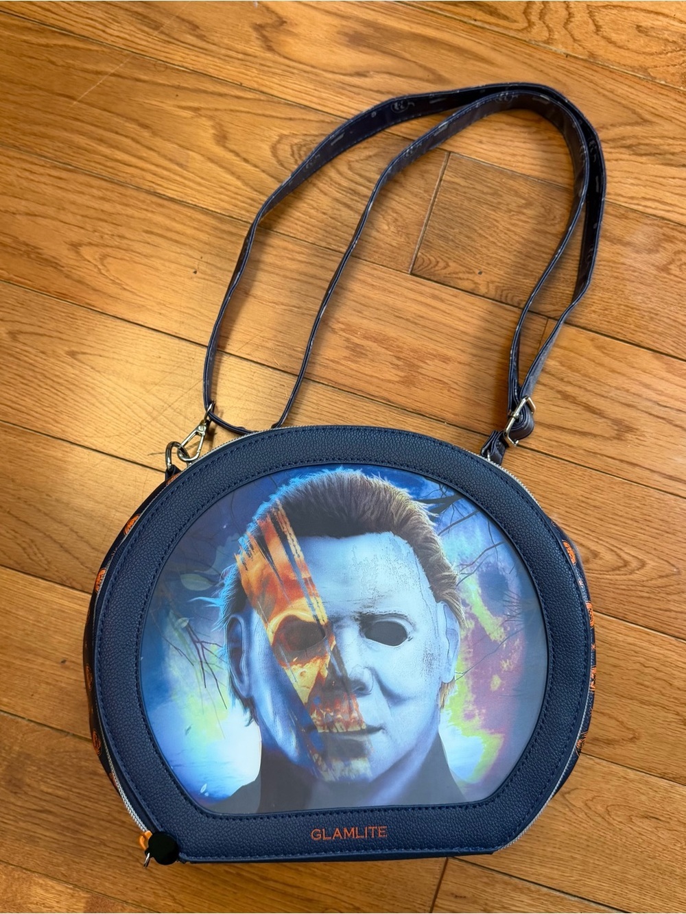 Glamlite X Halloween II Michael Myers Lenticular Motion Makeup/Crossbody Bag NWO